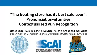 The boating store has its best sale ever:  Pronunciation-attentive  Contextualized Pun