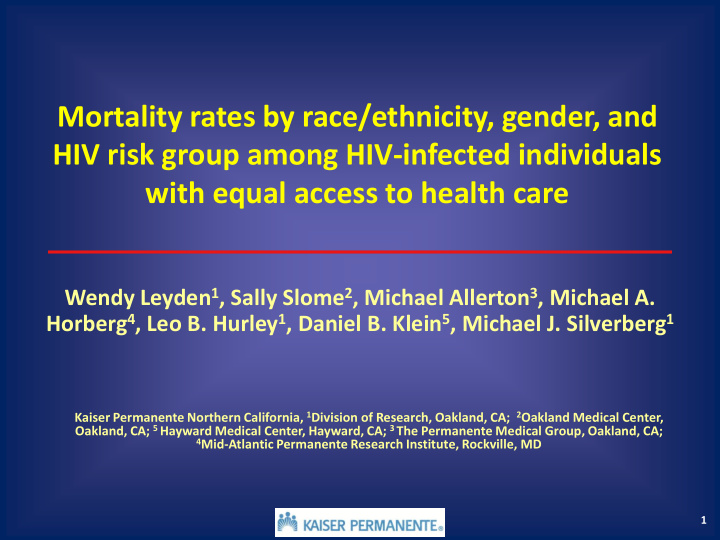 mortality rates by race ethnicity gender and