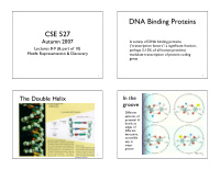 dna binding proteins cse 527