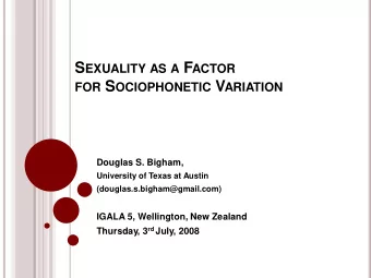 A L ITTLE B ACKGROUND ... D IALECT C ONTACT AMONG U NIVERSITY S TUDENTS  Dialect Contact