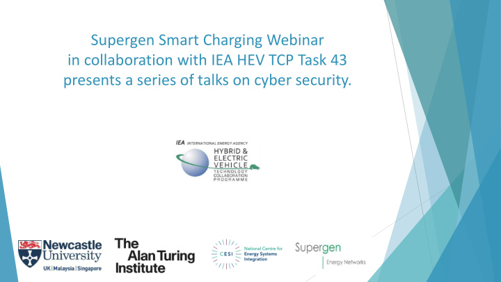 supergen smart charging webinar in collaboration with iea