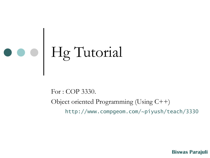 hg tutorial