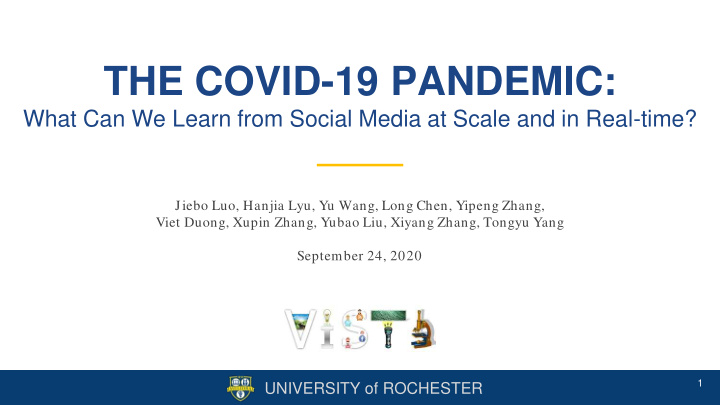 the covid 19 pandemic