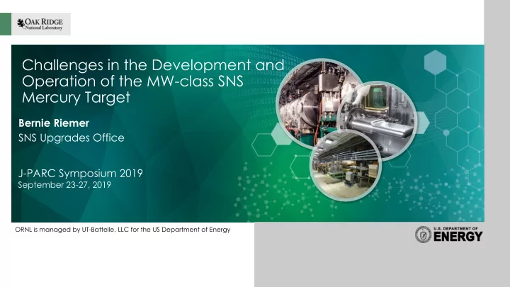 challenges in the development and operation of the mw