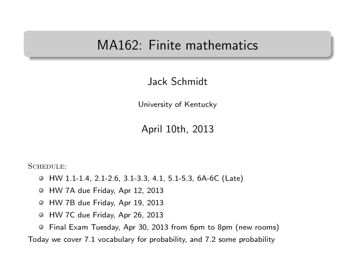 ma162 finite mathematics