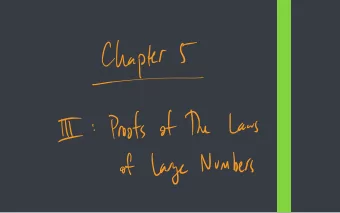 II of large Number  Lattin in probability  almost convergence   convergence  sure  -  - &quot;