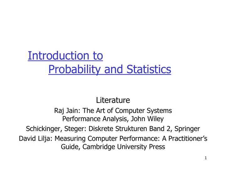 introduction to probability and statistics