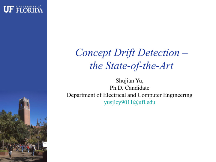 concept drift detection the state of the art