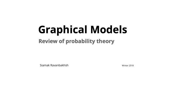 graphical models graphical models