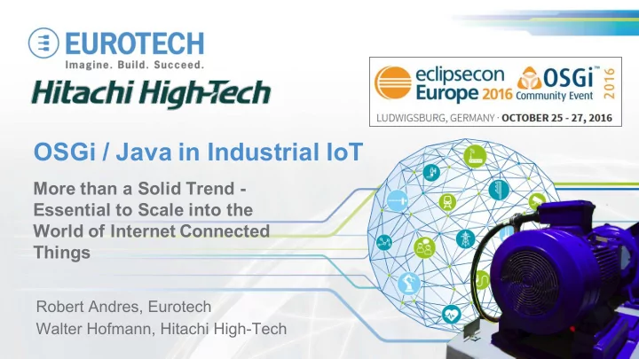 osgi java in industrial iot