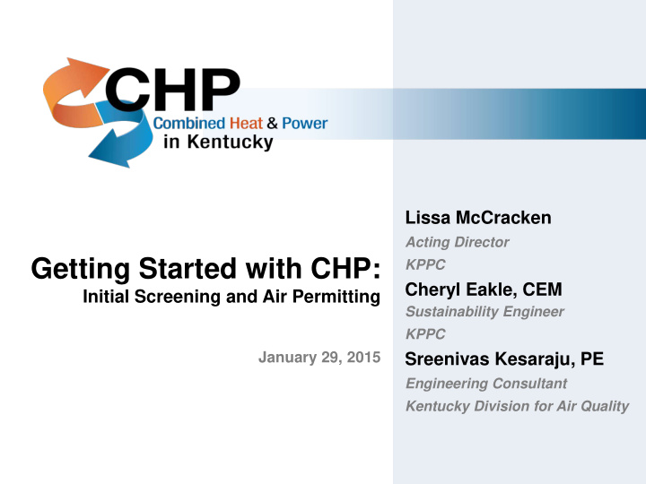 getting started with chp