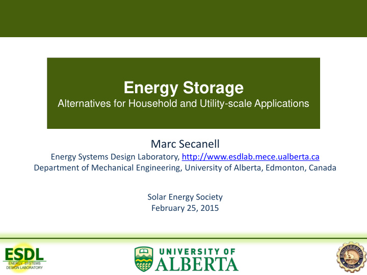 energy storage