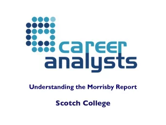 Scotch College morrisby report  morrisby report  morrisby report  morrisby  Morrisby