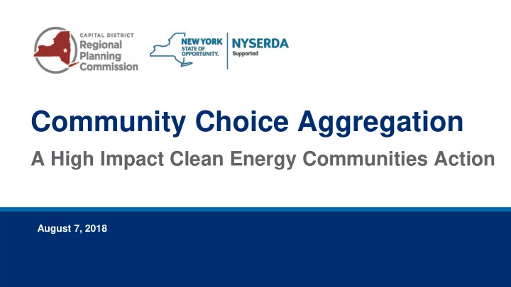 community choice aggregation
