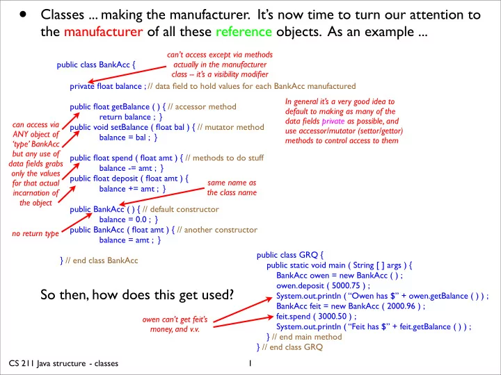 classes making the manufacturer it s now time to turn our