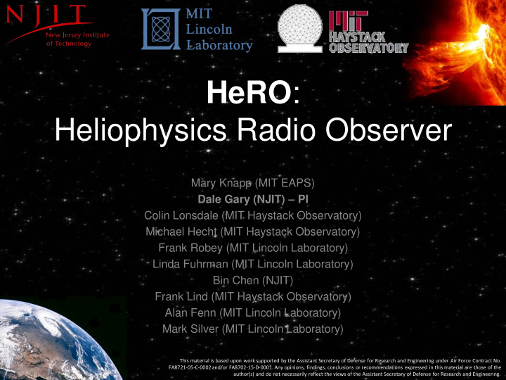 hero heliophysics radio observer