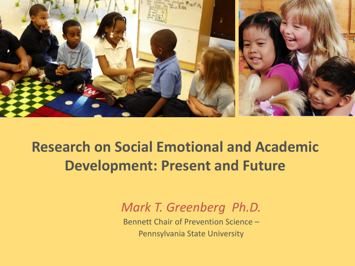 research on social emotional and academic development