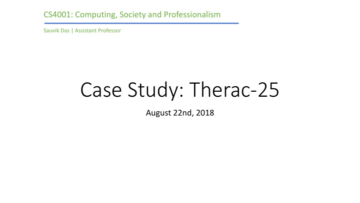 case study therac 25