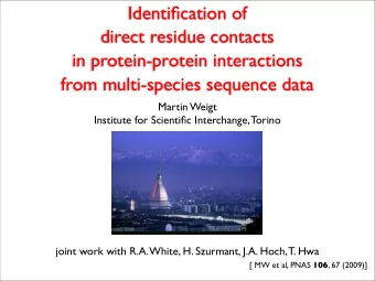 Identification of  direct residue contacts  in protein-protein interactions  from multi-species