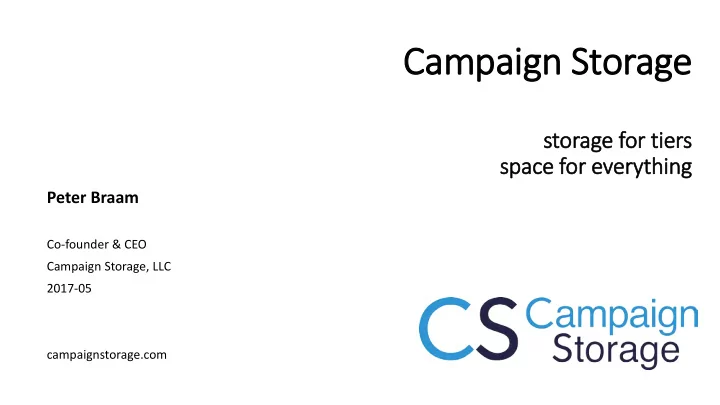 campaign gn s stor orage