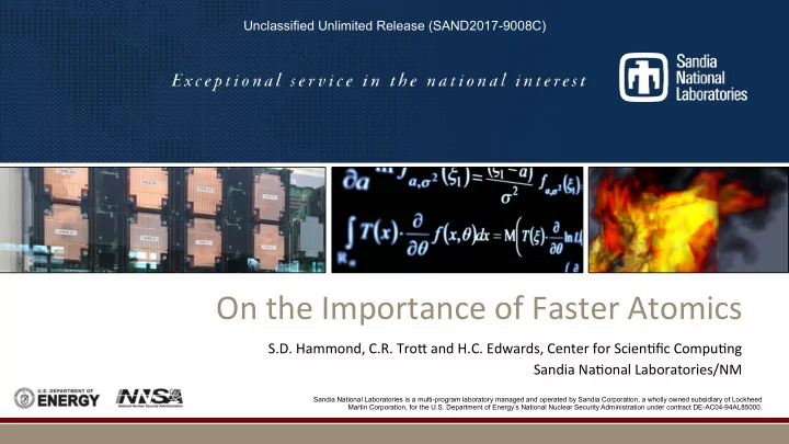 on the importance of faster atomics