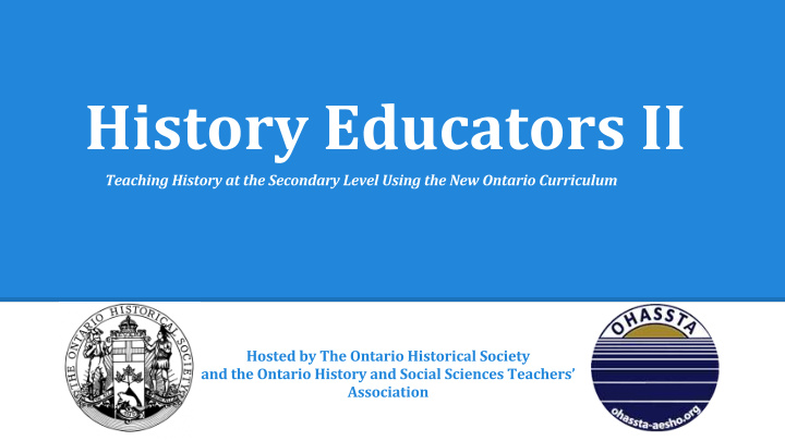 ohs webinar historical thinking