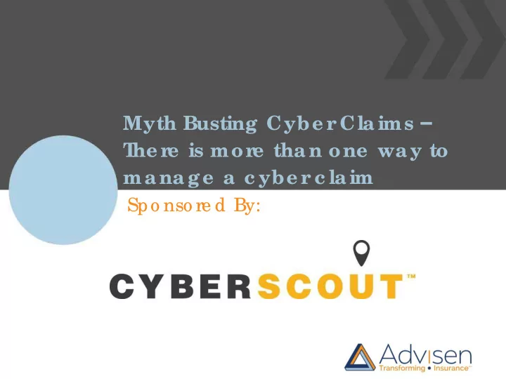 myth busting cybe r cla ims
