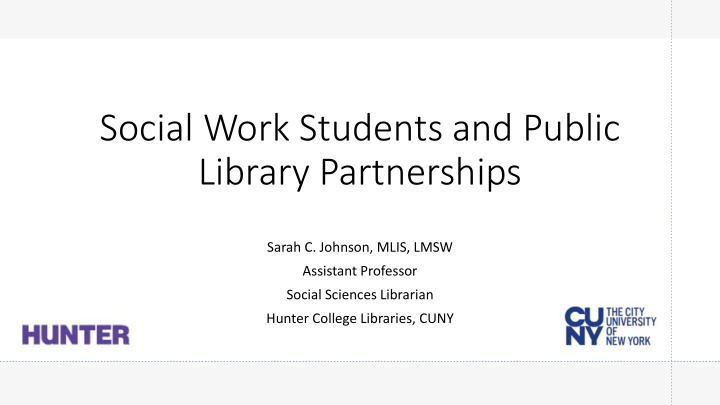 social work students and public