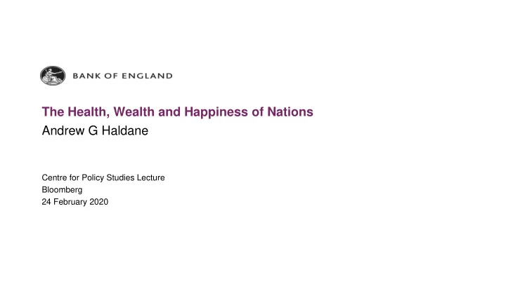 andrew g haldane