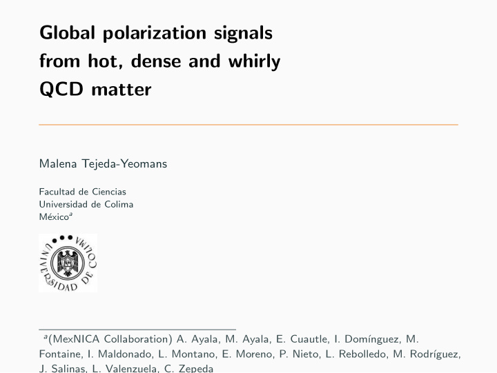 global polarization signals from hot dense and whirly qcd