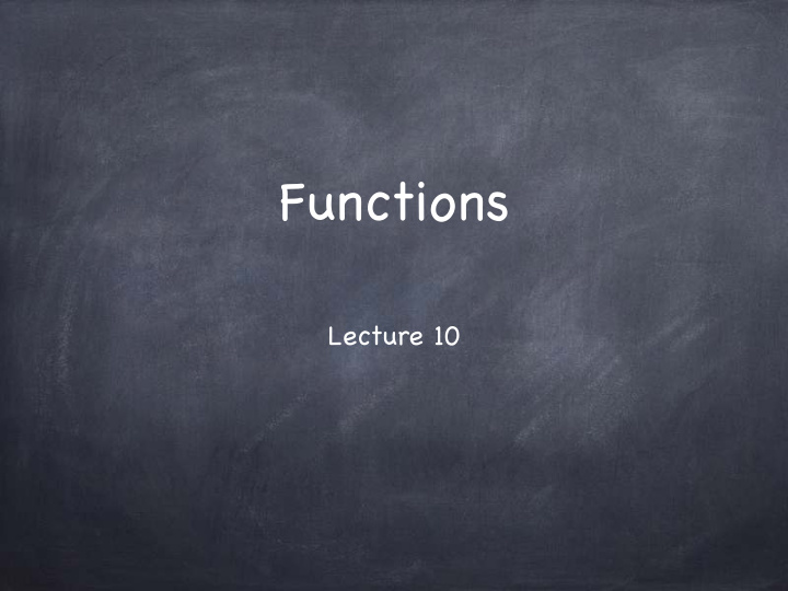 functions