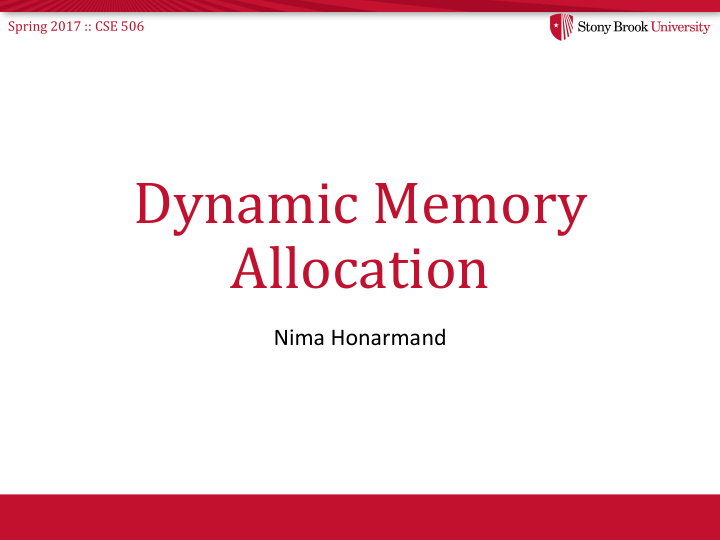 dynamic memory