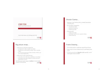 CSE1720  We will employ encapsulation:  Week 04, Lecture 08; Week 05 Lecture 09  Click to edit