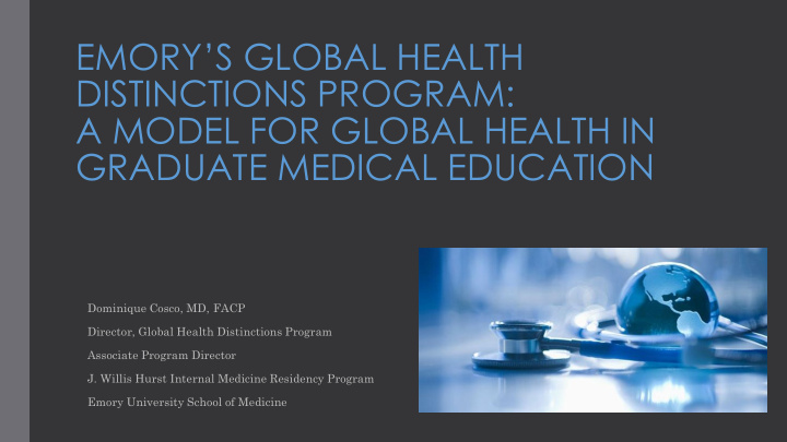 emory s global health