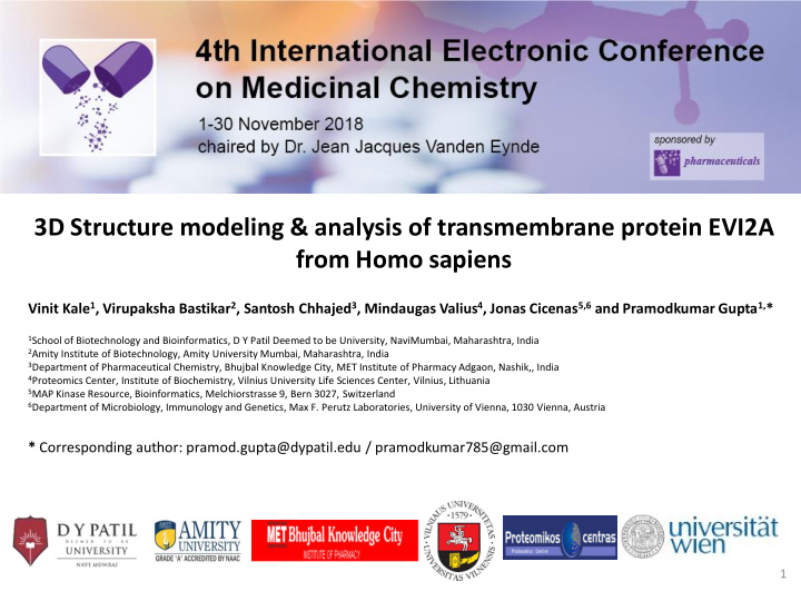 3d structure modeling analysis of transmembrane protein