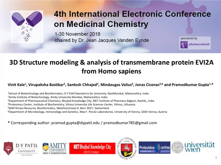 3d structure modeling analysis of transmembrane protein