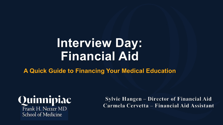 interview day financial aid