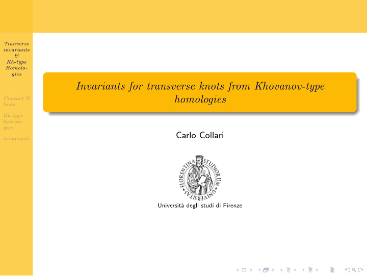 invariants for transverse knots from khovanov type