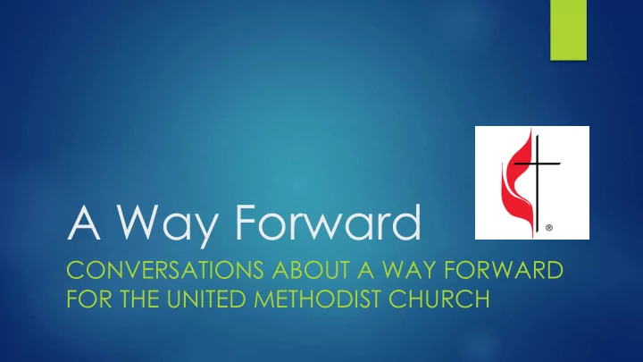 a way forward