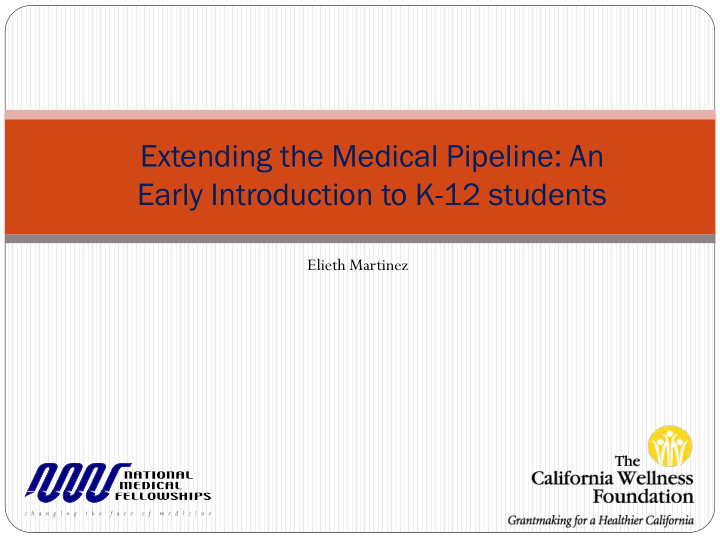 extending the medical pipeline an