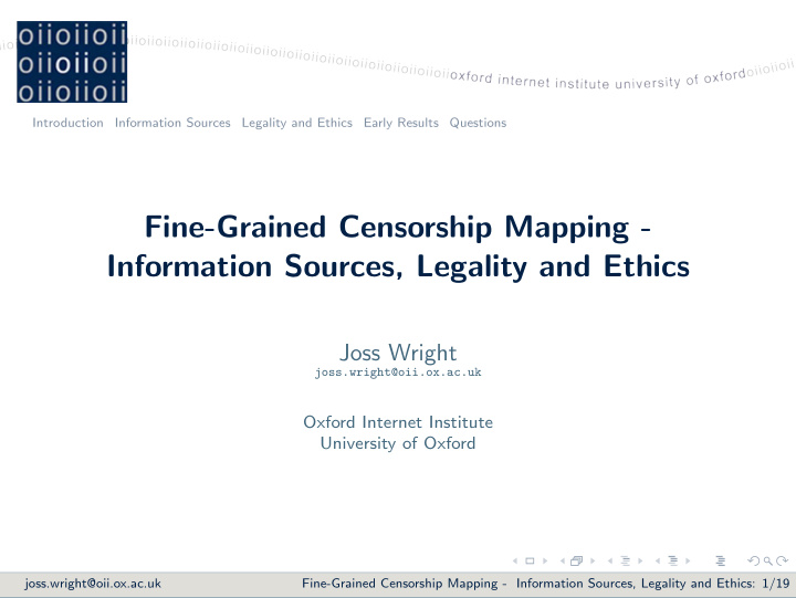 fine grained censorship mapping information sources