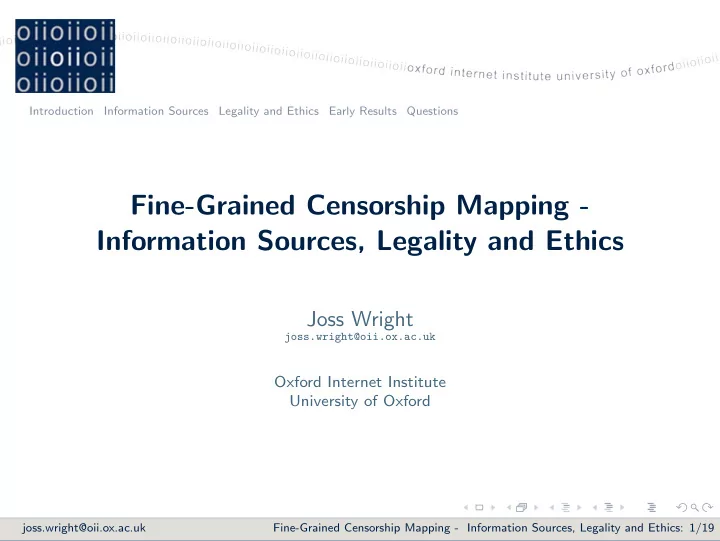 fine grained censorship mapping information sources