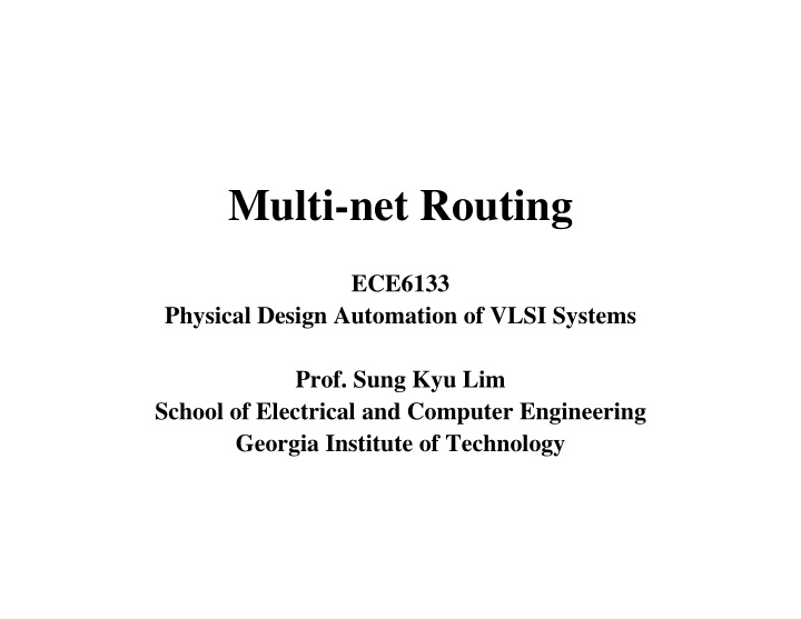 multi net routing