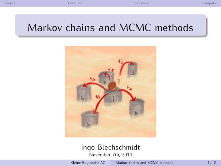 markov chains and mcmc methods