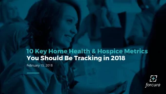 You Should Be Tracking in 2018  February 15, 2018  Speaker Introduction  Importance of