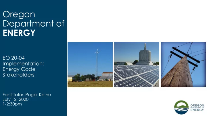 oregon department of energy