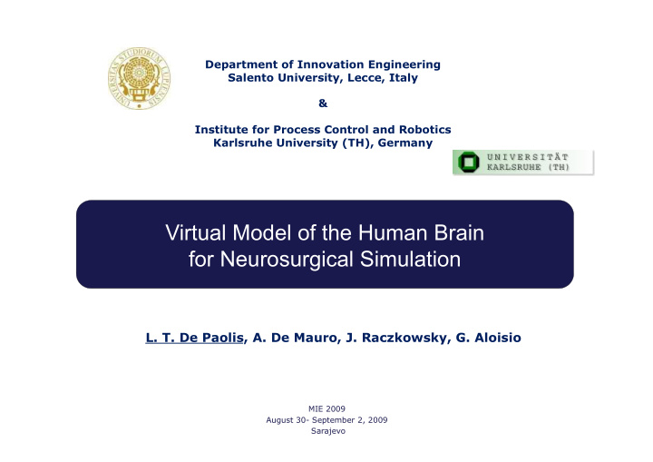virtual model of the human brain for neurosurgical