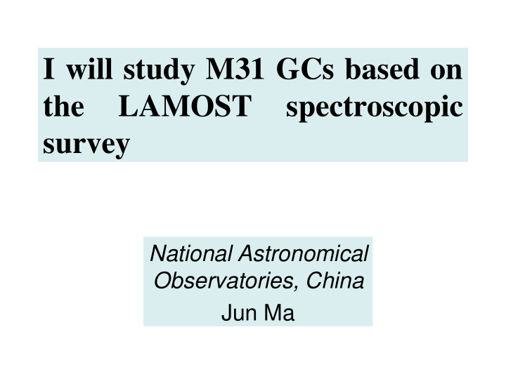 the lamost spectroscopic