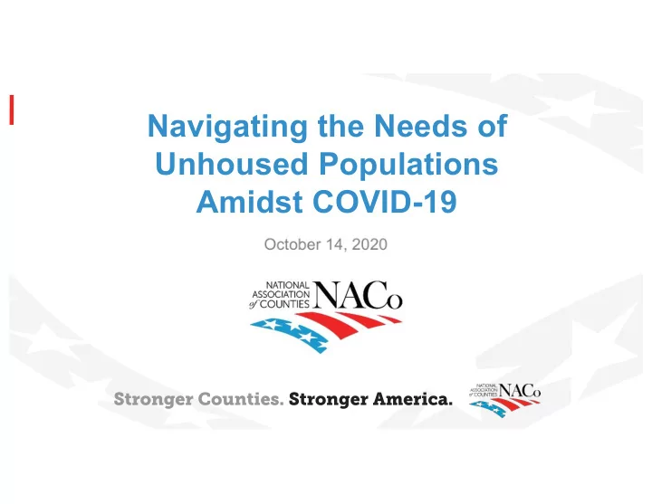 navigating the needs of unhoused populations amidst covid