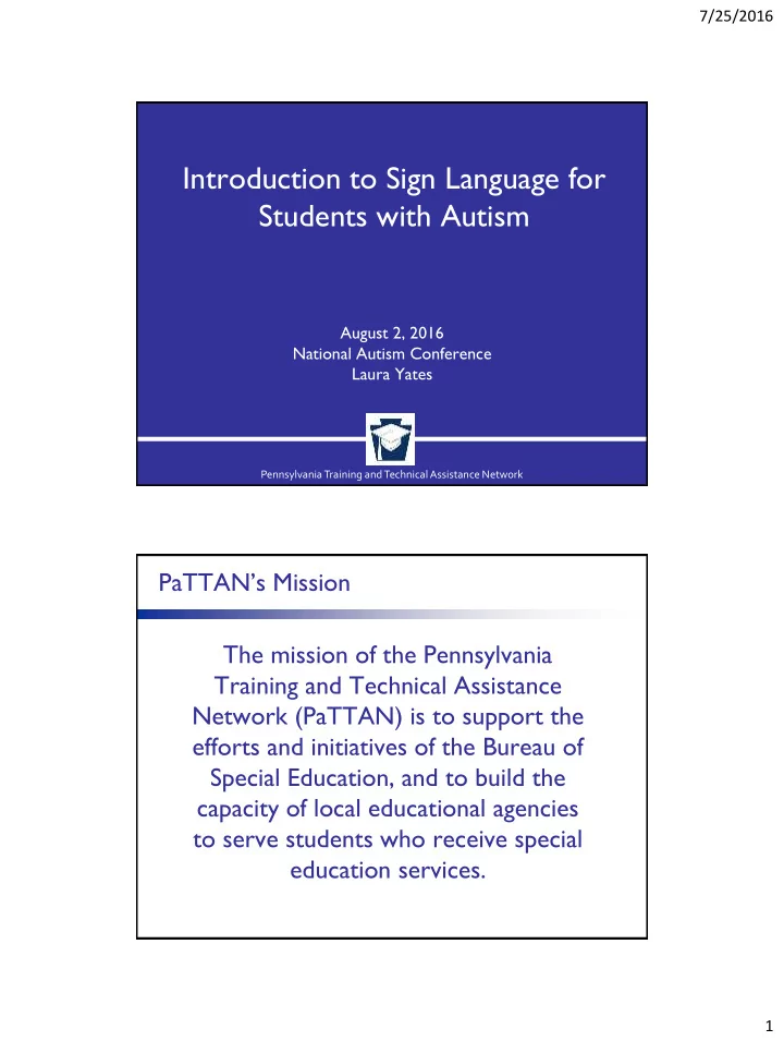 introduction to sign language for students with autism